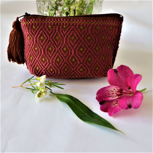 Mexican Loom Woven  Coin Pouch