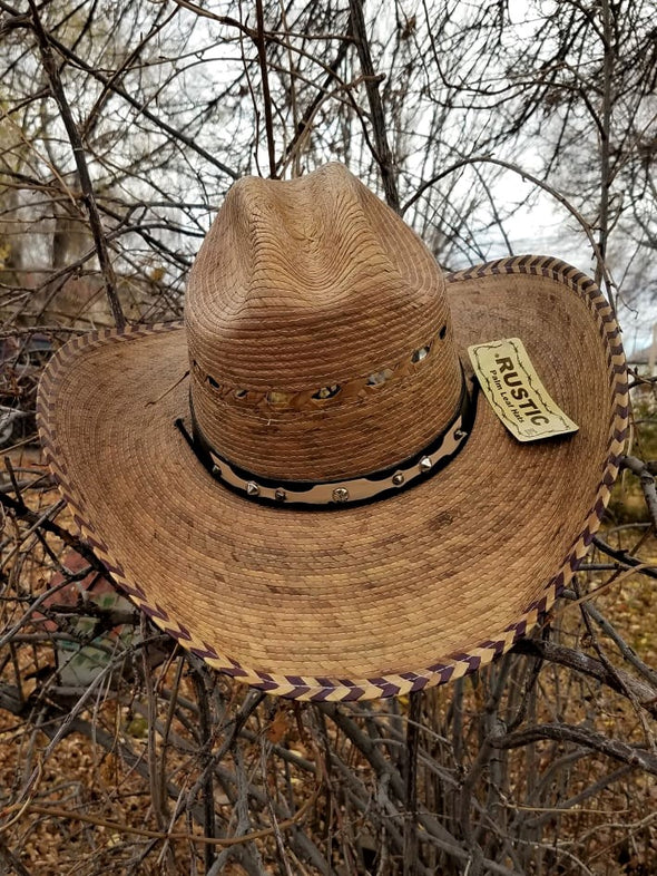 Cowboy Burnt Palm Hat-ONE Size