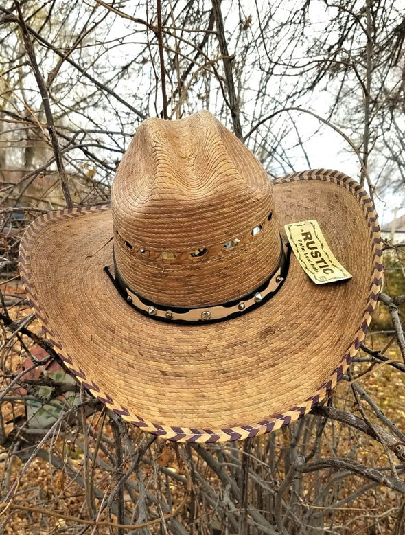 Cowboy Burnt Palm Hat-ONE Size