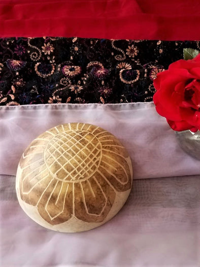 Hand Carved Gourd Bowls Set