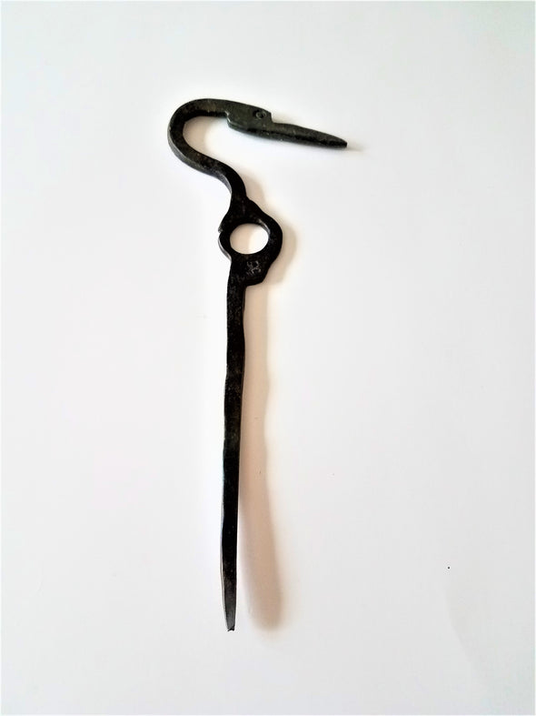 Hand Forged Crane Garden Stake