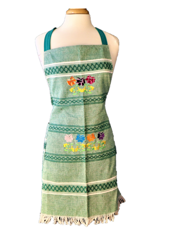 Handmade Mexican Embroidered Apron