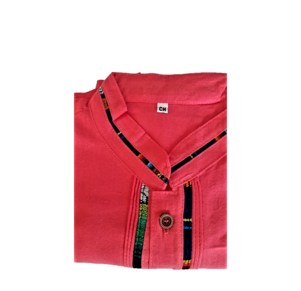 Handmade Men's Guayabera Cinta- Chiapas