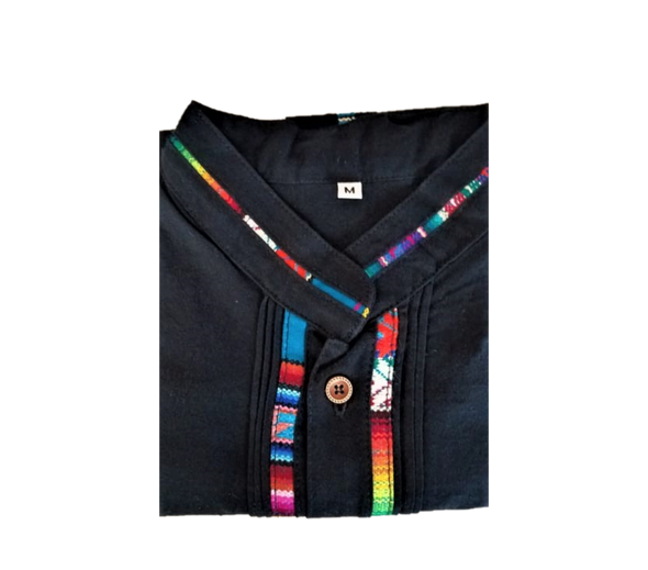 Handmade Men's Guayabera Cinta- Chiapas