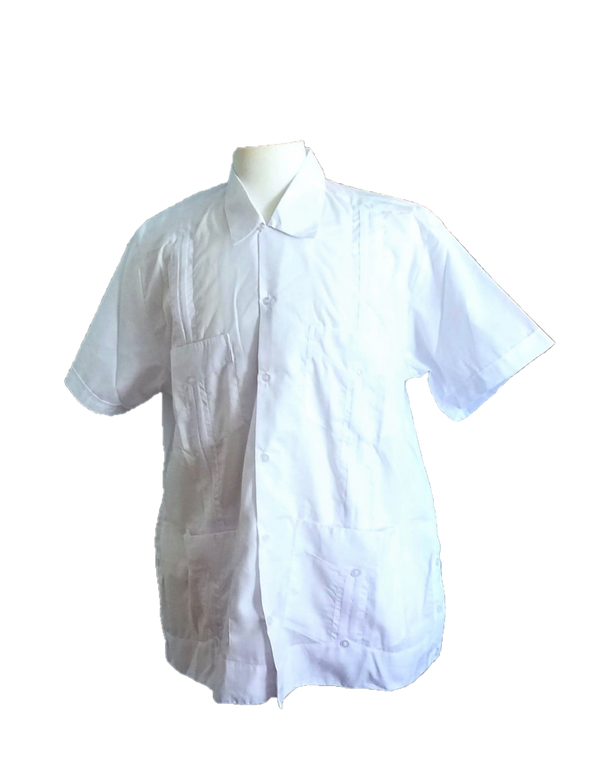 Men's Classic Guayabera Short Sleeve-100% Cotton-Authentic Yucatan