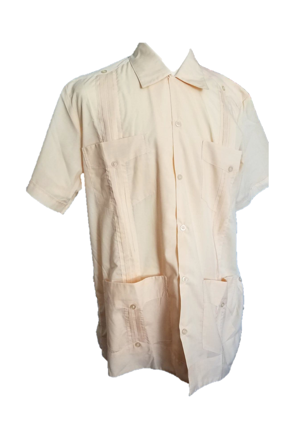 Men's Classic Guayabera Short Sleeve-100% Cotton-Authentic Yucatan