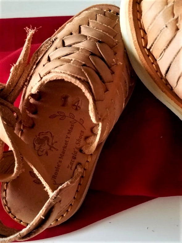 Beautiful Handmade  Lace up Huaraches for Babies & Toddlers