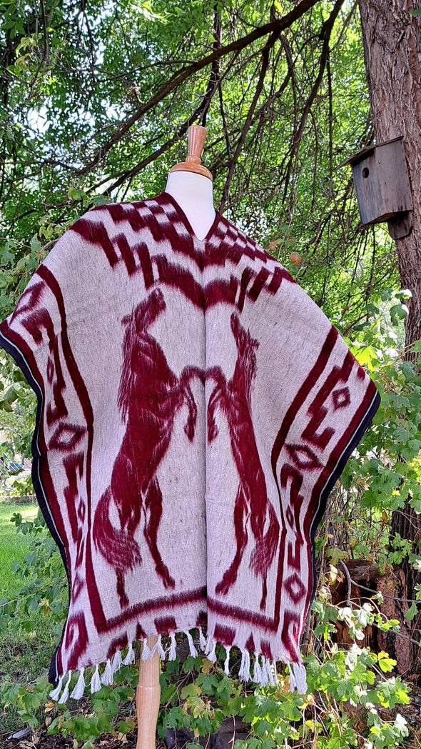 Mexican Men's Warm Poncho-Gaban