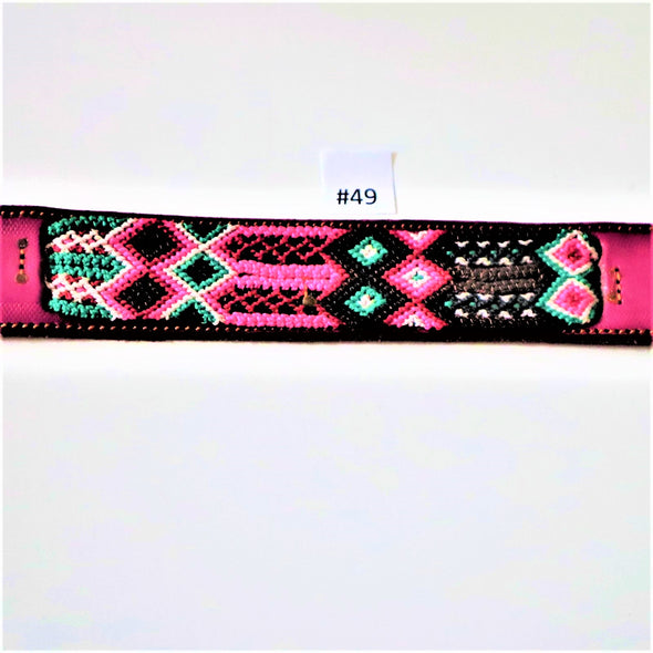 Embroidered Leather Bracelets