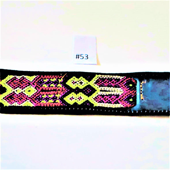 Embroidered Leather Bracelets