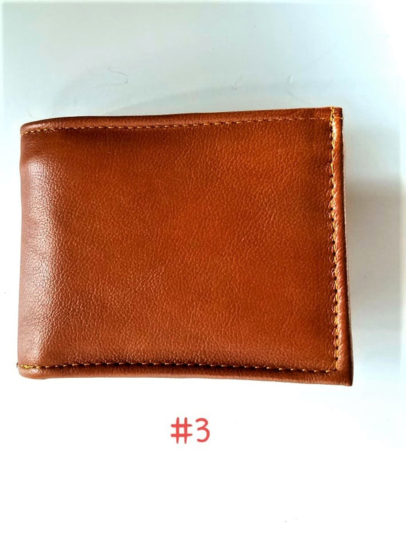 Handmade Mexican Plain Bi-fold Men's Wallets