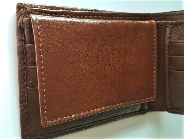 Handmade Mexican Plain Bi-fold Men's Wallets