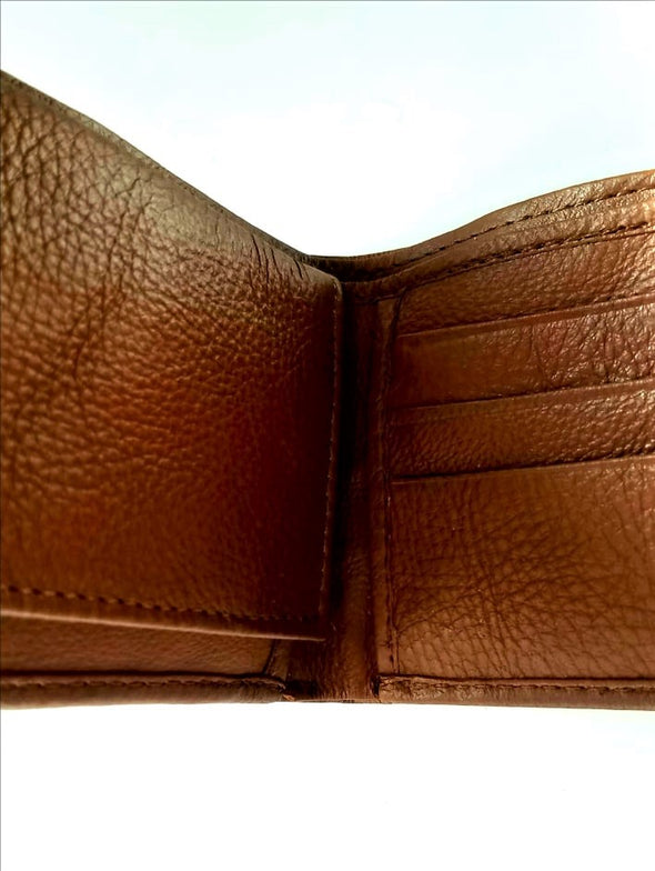 Handmade Mexican Plain Bi-fold Men's Wallets