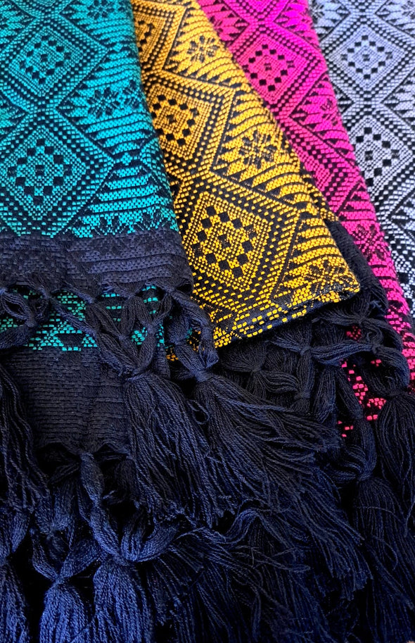 Traditional Mexican Woven Pattern Shawl's -Rebozos