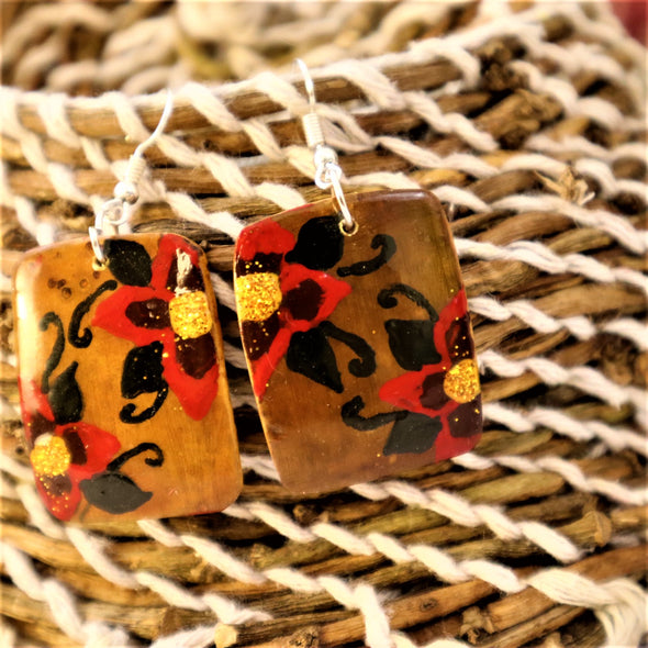 Handmade Gourd Earrings.