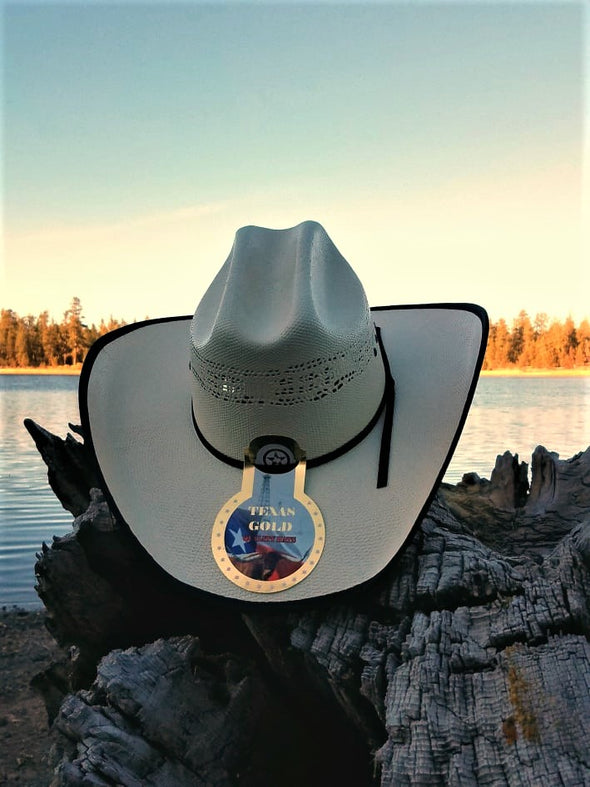 Texas Gold Brimmed Edge Detail- Bangora Cowboy Hats