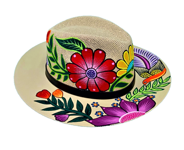 Hand Painted  Mexican Hat