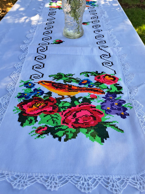Cross-Stich Mexican Table Runners