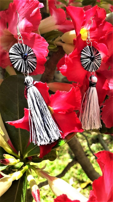 Fashionable Handmade Tassel Silk Thread Earrings