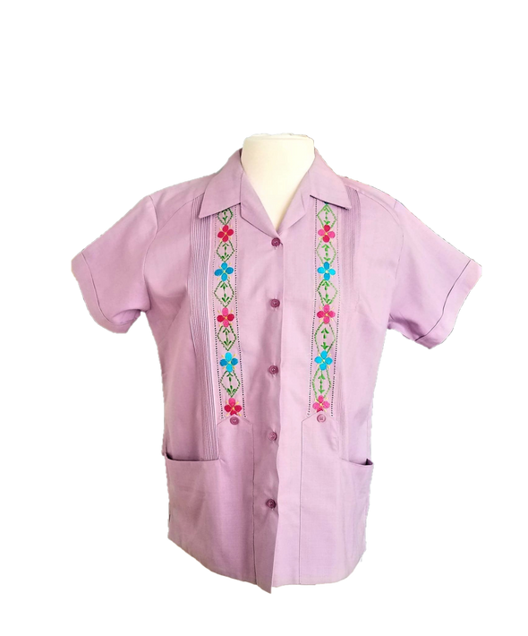 Women's Embroidered Mexican Guayabera Shirt