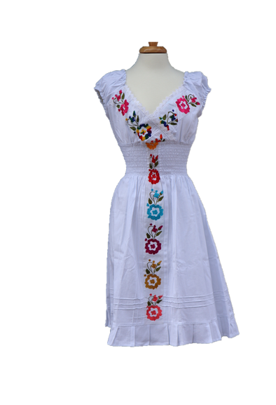Embroidered Mexican Dress Rosies Market Y Mas Embroidered Mexican Dress Rosies Market Y Mas
