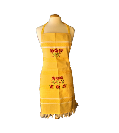 Handmade Mexican Embroidered Apron